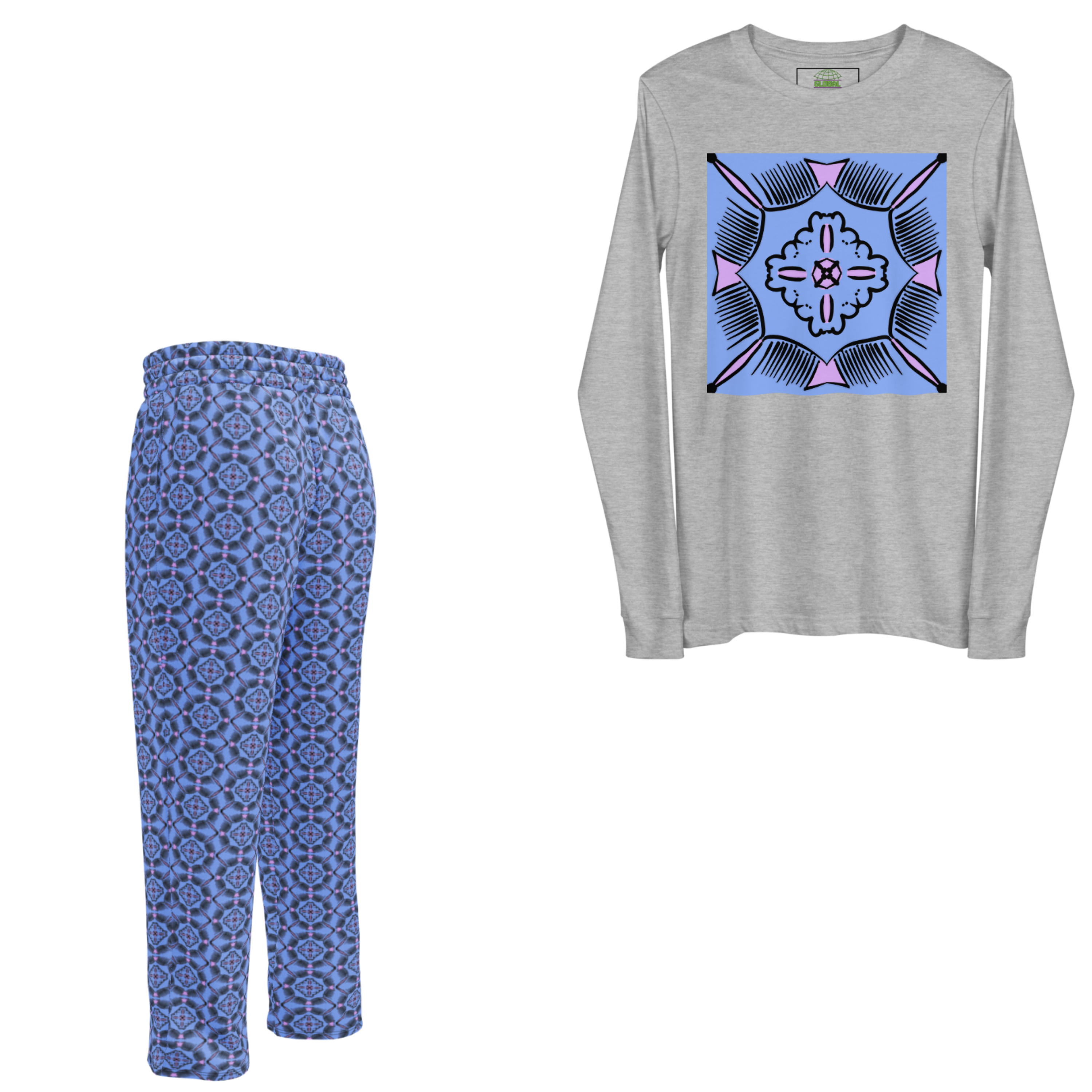 Violet Frequency | Unisex Long Sleeve and Pants Set | Under CTRL