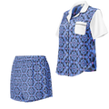 Violet Frequency | Women's PJ Short Sleeve Shirt & Shorts Set | Under CTRL Collection